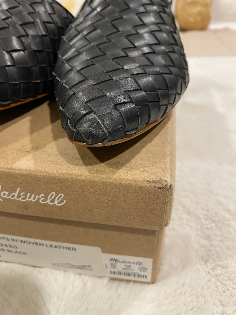 Madewell Slingback Flats in Woven Leather - Picture 9 of 13